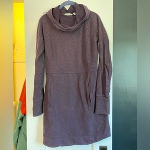 Athleta | Blissful Hoodie Sweater Dress, Purple